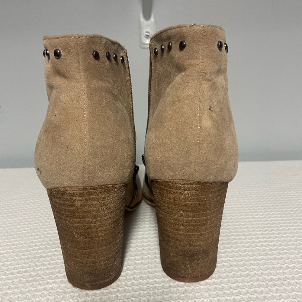 Camel Colored Suede Booties - image 6